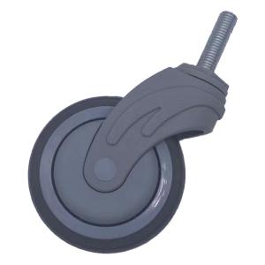 China 5 Inch Swivel TPR Stem Medical Casters Wheels For Trolley Furniture factory