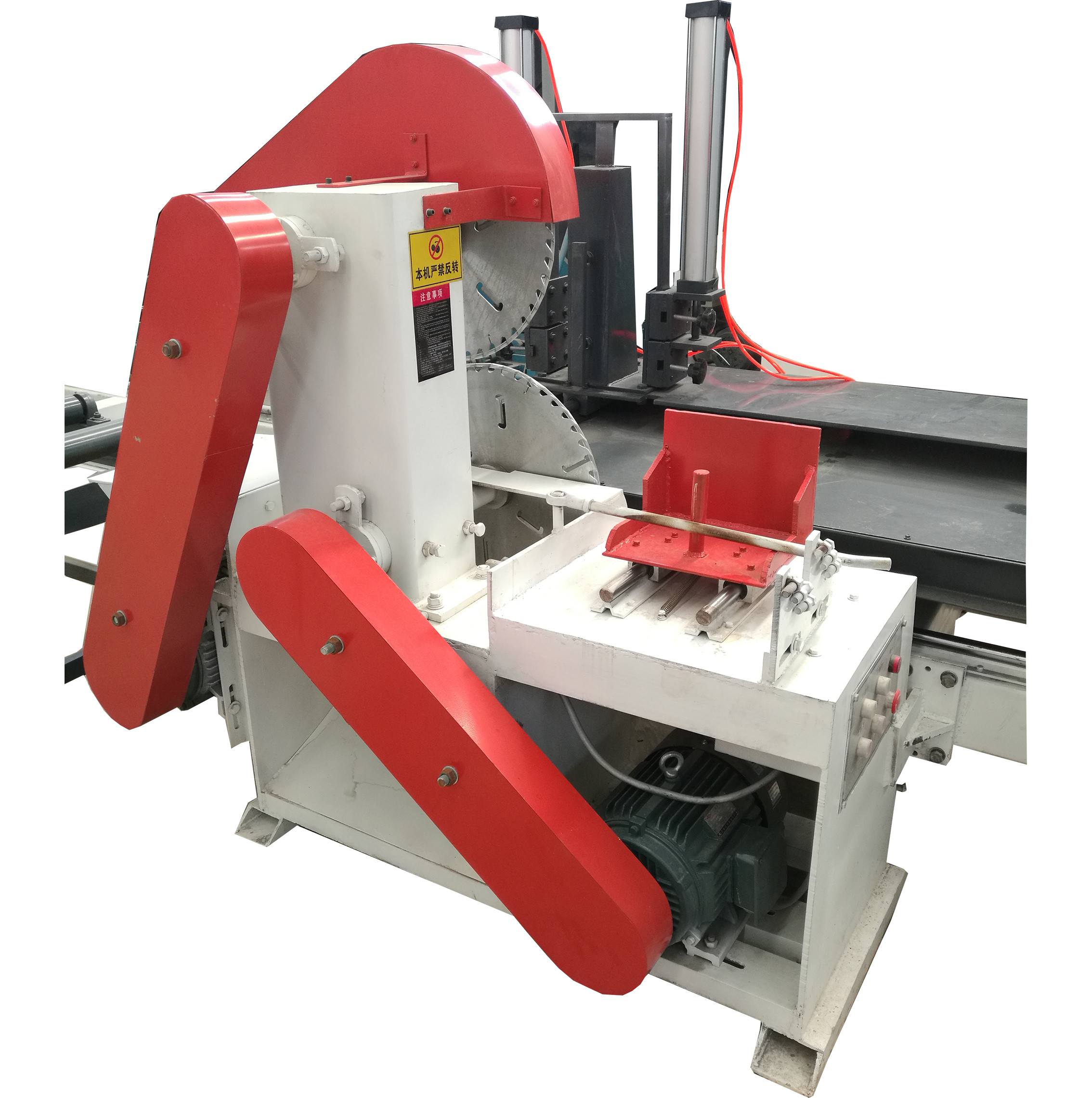 Twin Blades Sawmill Machine,Double Circular Blades Wood Cutting Saw Sliding Table Saw