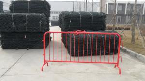 China powder coated steel crowd control barrier factory