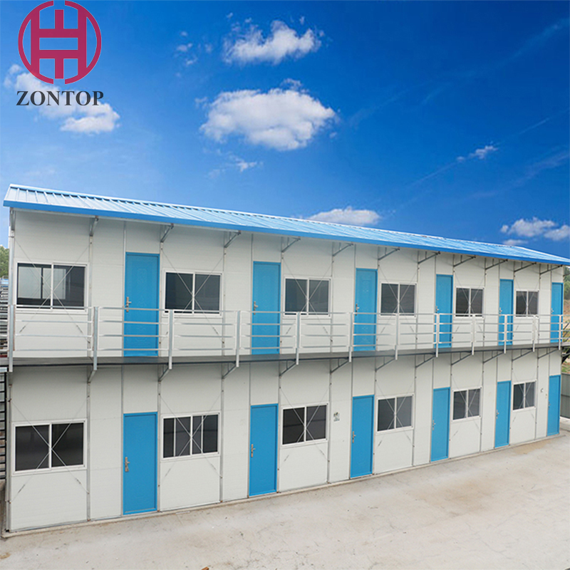 Zontop new design small low cost fast build ready quick concrete modular 20 ft containre home K -type Prefab K house