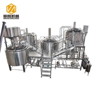 China Automatic Beer Production Line 30HL PLC Control Four Vessels Brewhouse factory