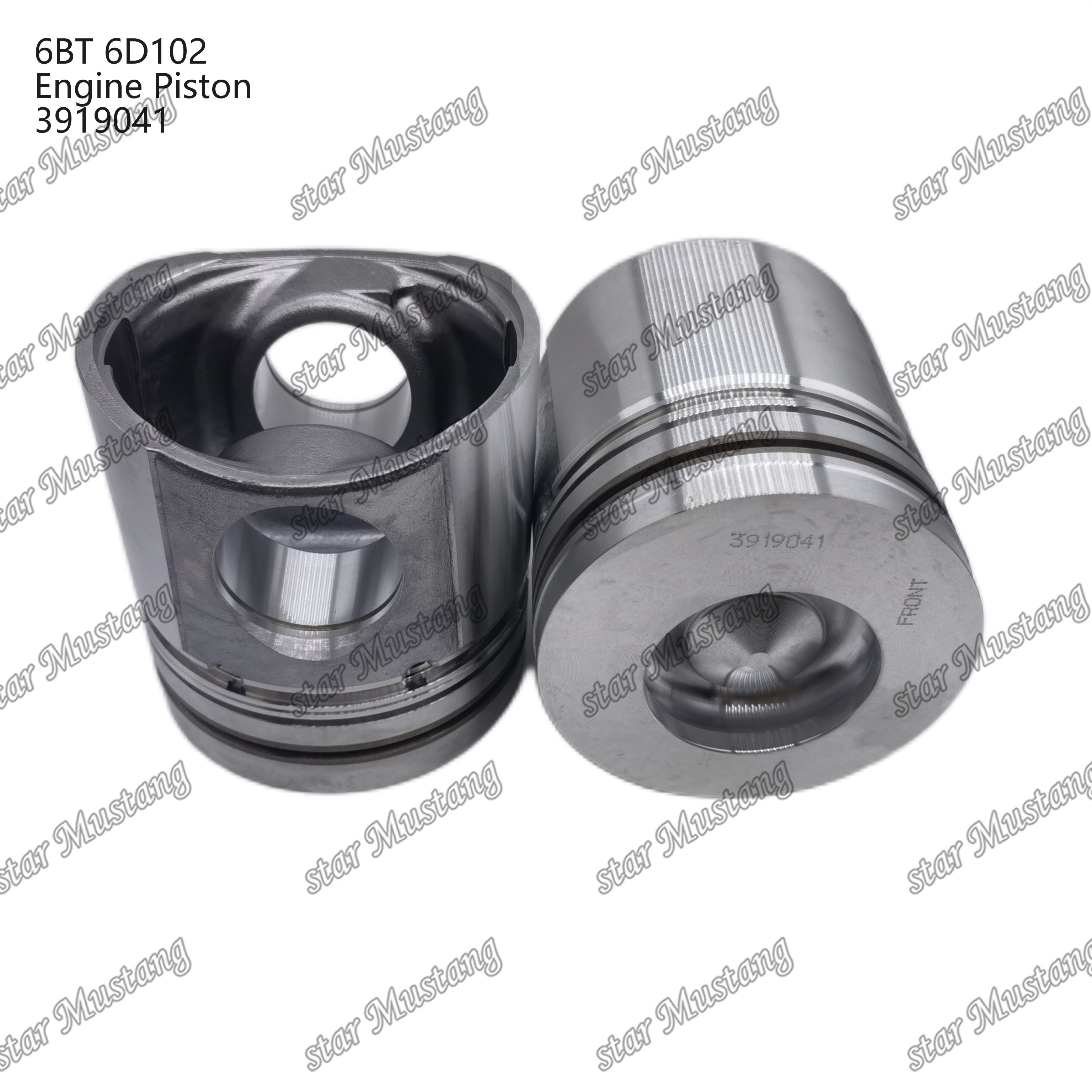 Piston 6D102 6BT 3919041 For Cummins Diesel Engine Repair Parts