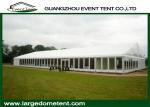 Elegant White PVC 300 People Outdoor Trade Show Tents With Glass Walls