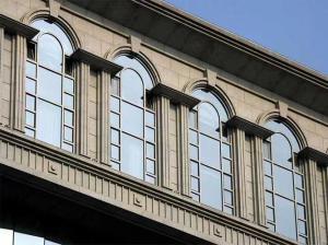 China Dry Hanging Stone Curtain Wall Construction Low Maintenance For Exterior Wall factory