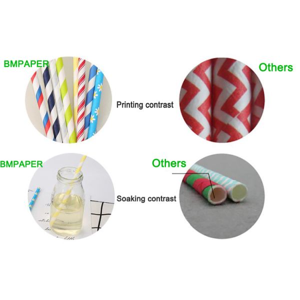 Straw Paper Roll Striped or Full Color 60GSM 14mm 15mm Width Patterned Straw Paper Roll For Party