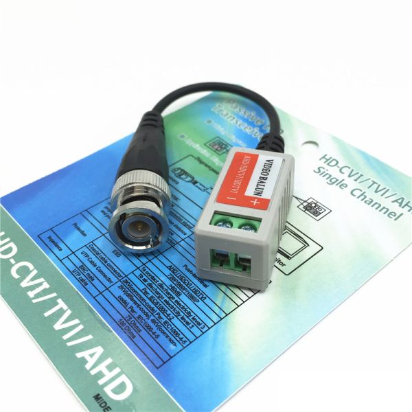 China Camera CCTV HD CVI / TVI / AHD HD Video BNC Balun Teminal Blocks to Passive UTP Transceiver Twisted Cable factory