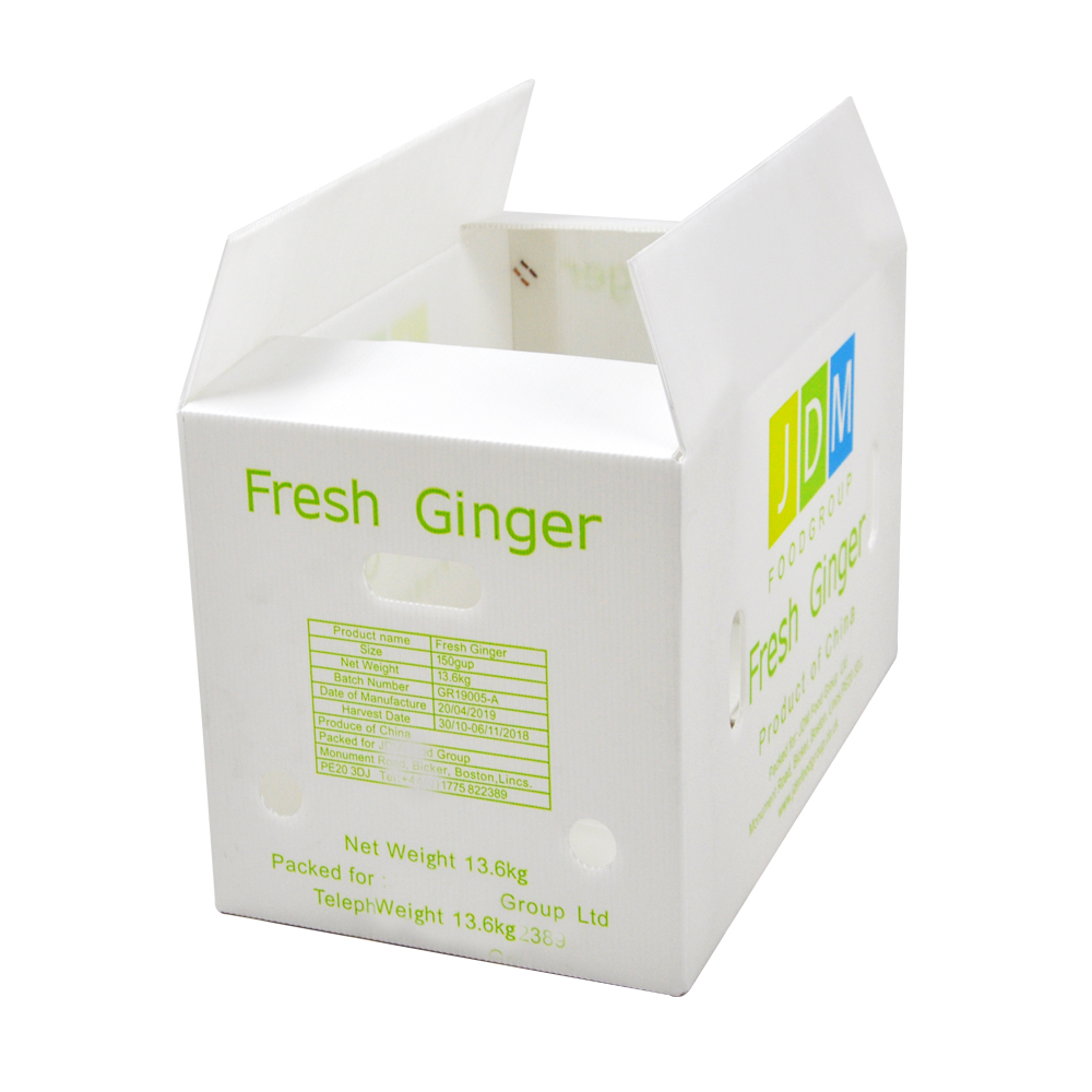 Reusable PP Corrugated Sheet Box Black White