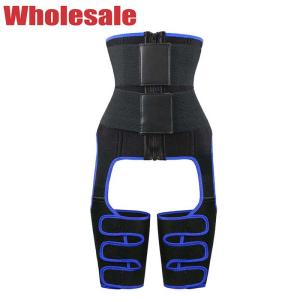 China Double Band Waist Trainer With Thigh Trimmer Plus Size 5XL 6XL factory