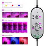 Flexible Clip On Fitolampy Timer Dimmable LED Plant Grow Light