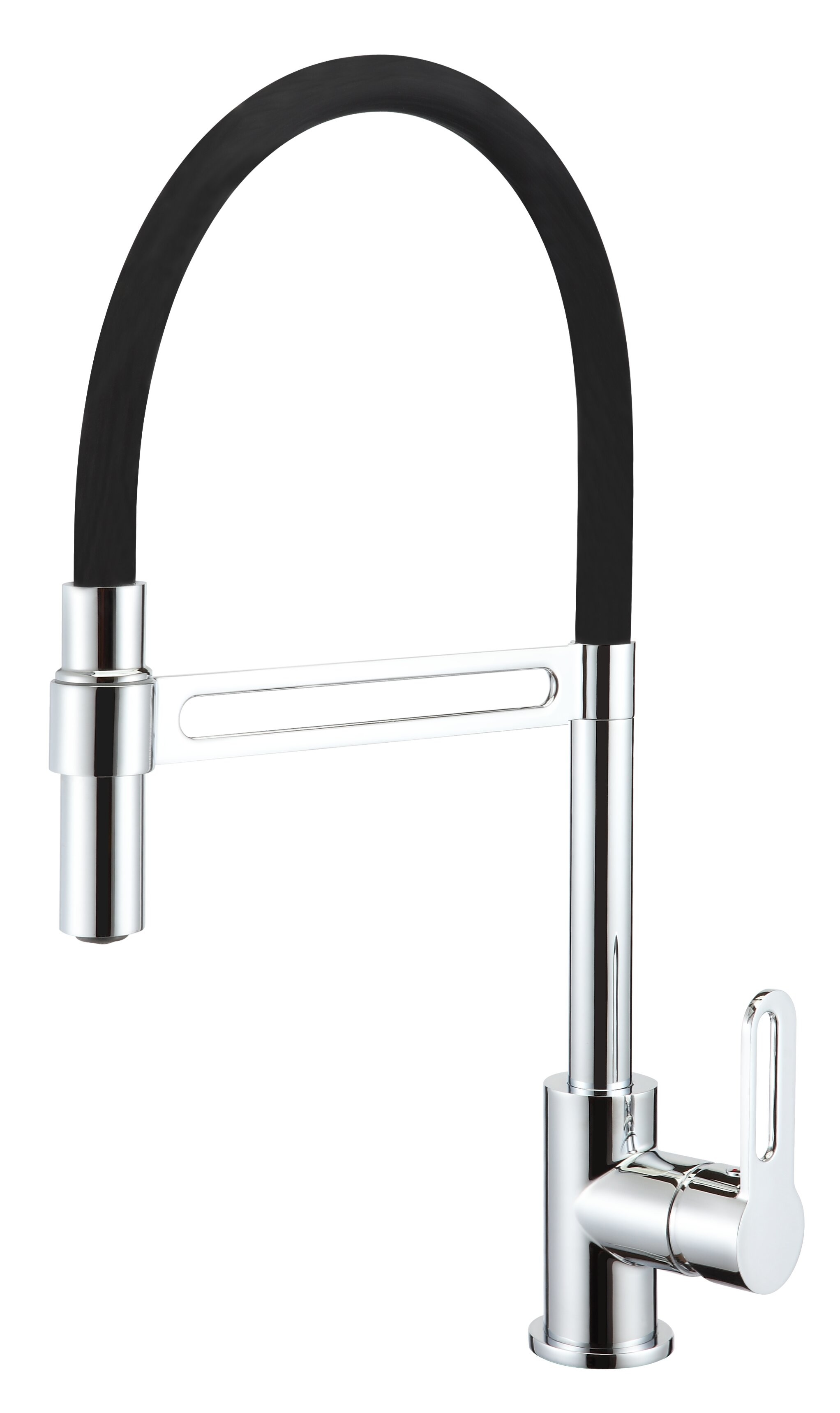 Black Pull Out Spray Kitchen Tap Hollow Handle Kitchen Sink Water Faucet