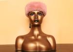 Black Female Pvc Mannequin Head And Shoulders For Hat Sunglass