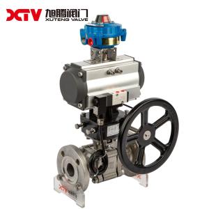 China 180.000kg 3PC Flanged Ball Valve with High Mount Pad CE APPROVED 30-day Return refunds factory