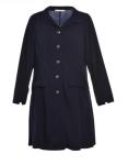 Fashion Style V Neck Long Sleeve Women's Blazer Dresses With Buttons In Front