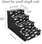 Cats And Dogs Climb Stairs Convenient Plastic Stairs For Bed Pets Play Ladder