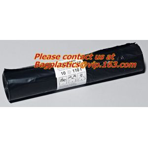 Hazardous Waste Plastic Bag Printed Asbestos Garbage Bag Biodegradable Garbage