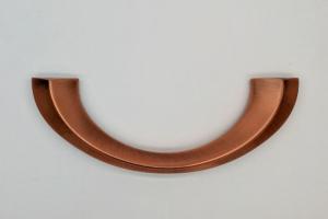 China Antique Copper Plated Half-Moon Metal Coffin Handle Hardware Wholesale ZH004AC factory
