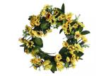 Xmas Decoration Artificial Flower Wreaths PVC Plastic Silk Flower Garland