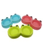 Dog Crate Bowls Stainless Steel Puppy Bowls 2 Bowl/Pot Resin Base For Large Dogs