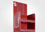 Ivory Board Cardboard Floor Displays 4 Shelves Durable For Promotional Kids