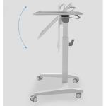 680 mm Height Adjustable Wooden Workbench Pneumatic Stand Table for Office