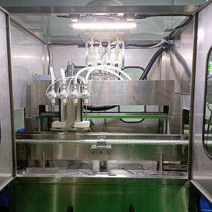 China Video Outgoing-Inspection 4 Heads Liquid Filling Machine for Sulfuric Acid Solution factory