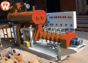 China 800KG/H 55KW Fish Feed Making Machine , Steel Low Noise Fish Pellet Extruder factory