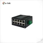 Mini Industrial Gigabit Ethernet Switch 10 Port 10/100/1000T Compact