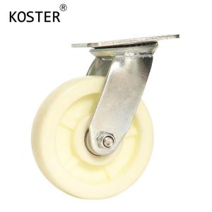 China 50mm Zinc Plated Heavy Duty Nylon Caster without Steel Core for Industrial Equipment factory