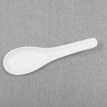 4.5 Inch Compostable Chinese Spoon,Customized Durable Disposable Utensils, Food