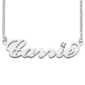 China Trendy Fiance Custom Silver Necklaces factory