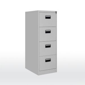 Office Document Dark Grey Four drawer Shallow Depth Filing Cabinets