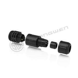 China Small 2 Pin IP67 Power Connector Industrial Screw Tooth Series FCC factory