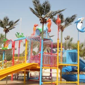 China Sturdy Splash Water Playground Equipment With Splash Pad International Standard factory