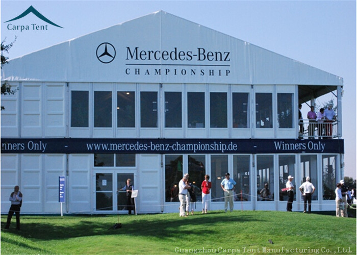 Double Deck Particular European Style Tents With Glass Wall For 800 People