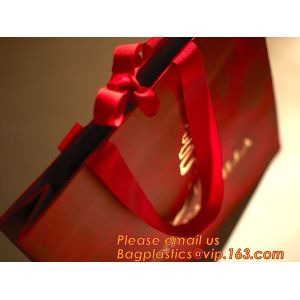 High Quality And Fancy Customized Black Printed Luxury Gift Paper Shopping Bag