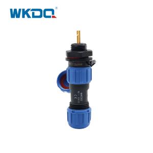 China Male And Female Waterproof Connector Threaded Coupling Wk11 Rear Nut In Line Cable factory