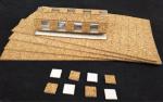 Natural Self Adhesive Cork Pads 1/8 Inch Thickness Cork Furniture Pads For