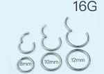 OEM 8mm Septum Ring , Nose Septum Jewelry For Anniversary Gift