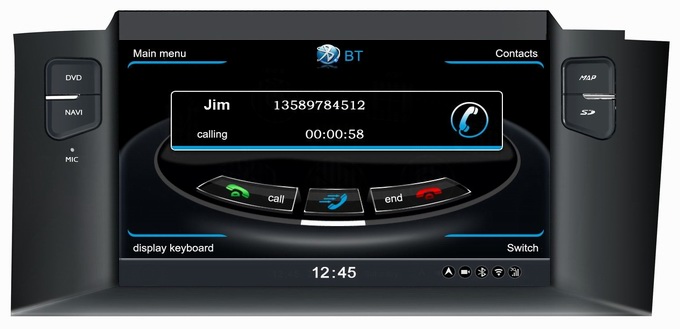 Ouchuangbo In Dash Radio GPS Navigation for Citroen new C4 DVD Multimedia S100 System OCB-241