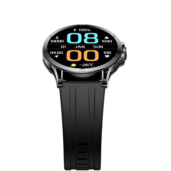 China KW256A Super Amoled Display Round Smartwatch Sleep Monitoring Ip68 factory