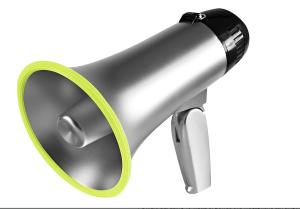China Portable Military Outdoor Loudspeaker Horn Megaphone Speaker With Mic factory