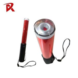 LED Plastic Emergency Flashing Traffic Safety Baton For Road Control Railway