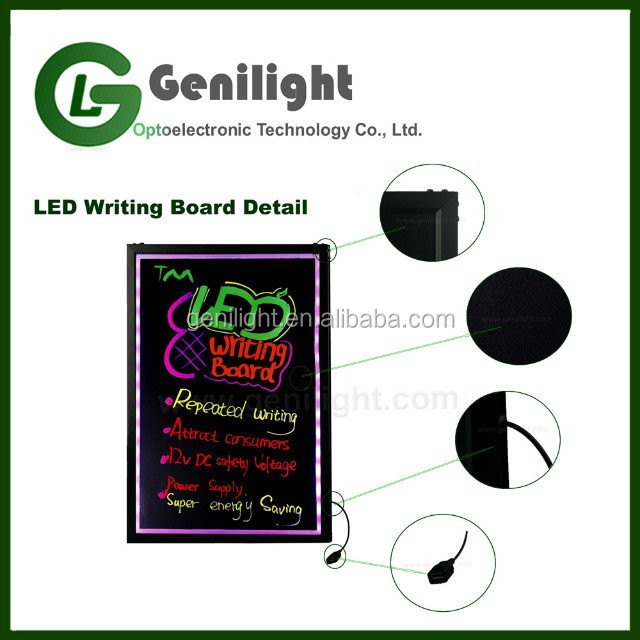 Aluminium Alloy Out frame LED Writing Board for LED Message Menu Sign Smd5050 40*60cm
