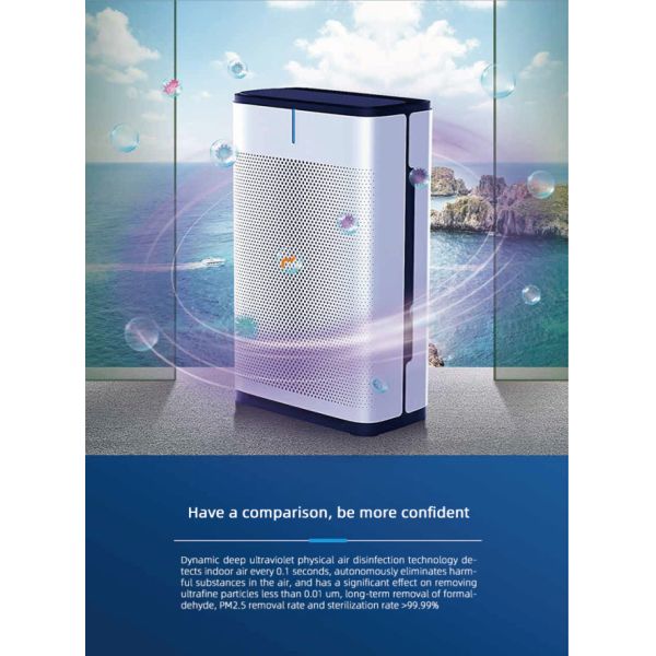 China Negative Ion HEPA Filter Air Purifier Anion Air Cleaner With Night Light Timer factory