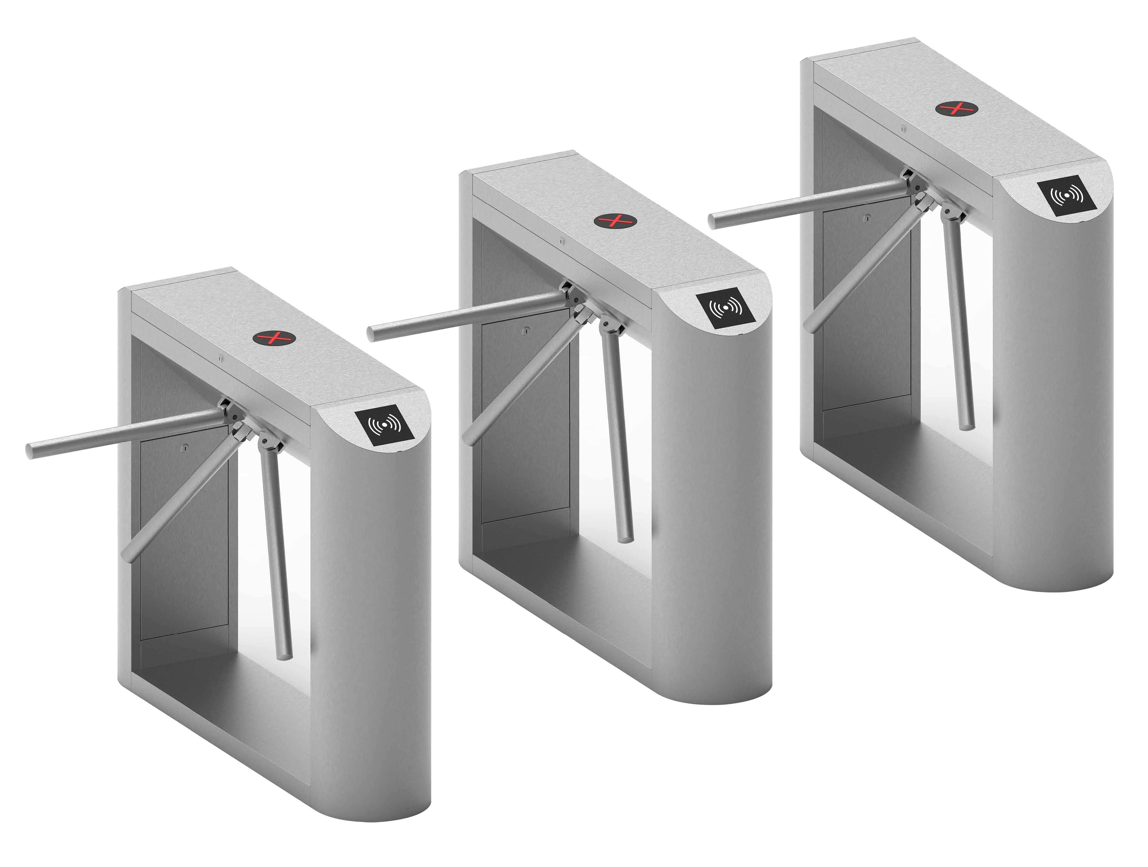 TR300 High Security Drop Arm Tripod Turnstile Outdoor 304 Stainless Steel