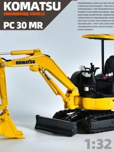 China PC30MR Komatsu Mini Excavator Die-Cast Metal Model 1/32 Scale Decorative Collectible factory