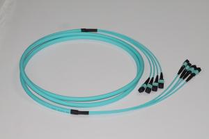 China Female Om4 Multimode Fiber Cables 48 Fibers Type B LSZH Lszh Patch Cord factory