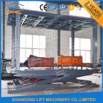 Red Grey Yellow Hydraulic Double Deck Car Parking System 5.5m X 2.6m