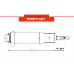 3.1-6.1VDC Supply Voltage 0.5-100m Liquid Level Sensor For Pore Pressure Gauge