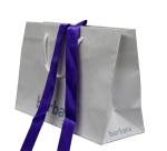 Coloured Paper Carrier Bag BarBara Logo Silk Screen Ribbon handle Foiled Logo